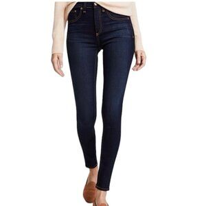 Rag & Bone dark wash faded high rise skinny jean‎ size 31